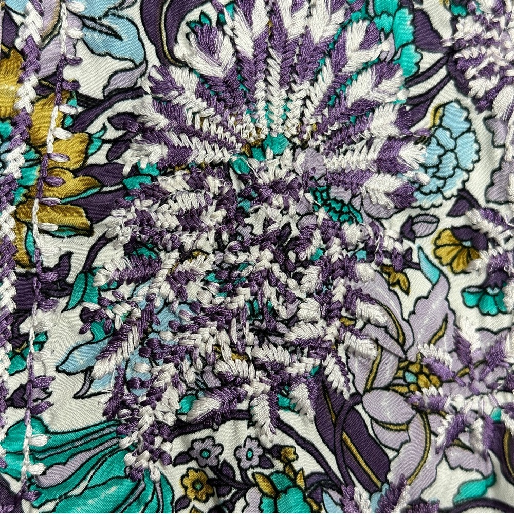 Soft Surroundings Multicolor Floral Swim Cover-Up - Picture 12 of 13